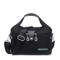 Wasserdichte Damenhandtasche aus Oxford-Stoff, robust-Schwarz-Luzern Mode