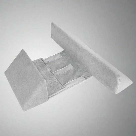 Anti-Roll Stillkissen | Verstellbar | Sicher | Atmungsaktiv | Memory Foam-Grau-Luzern Mode