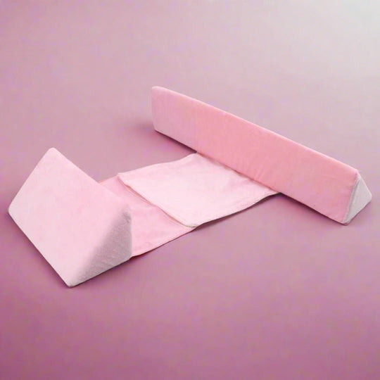 Anti-Roll Stillkissen | Verstellbar | Sicher | Atmungsaktiv | Memory Foam-Rosa-Luzern Mode