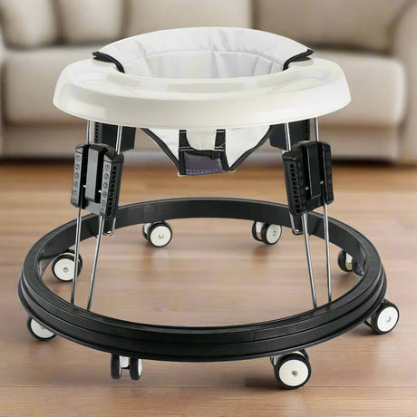 Baby Laufwagen | Stoßstange | Stabil | 8 drehbare Räder | 2-in-1 | Zusammenklappbar-Luzern Mode