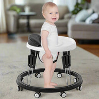 Baby Laufwagen | Stoßstange | Stabil | 8 drehbare Räder | 2-in-1 | Zusammenklappbar-Luzern Mode