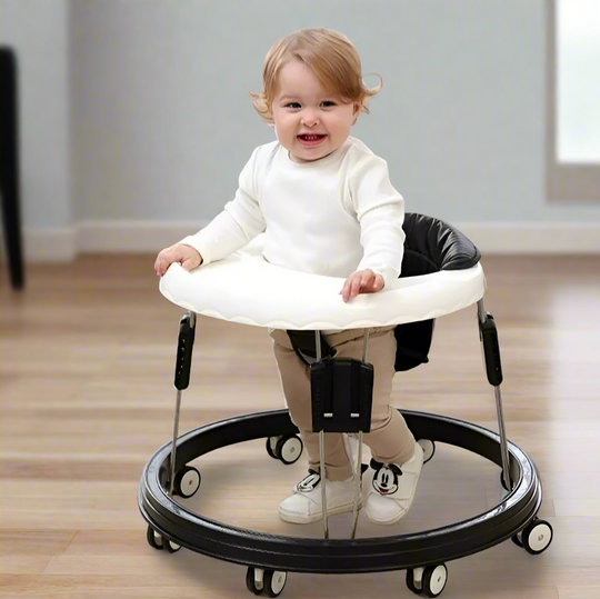 Baby Laufwagen | Stoßstange | Stabil | 8 drehbare Räder | 2-in-1 | Zusammenklappbar-Luzern Mode
