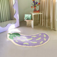 Badmat | Banane | Aubergine | Absorbierend | rutschfest | schnelltrocknend-Luzern Mode
