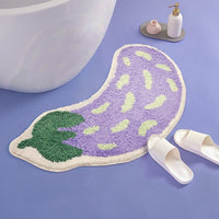 Badmat | Banane | Aubergine | Absorbierend | rutschfest | schnelltrocknend-Luzern Mode