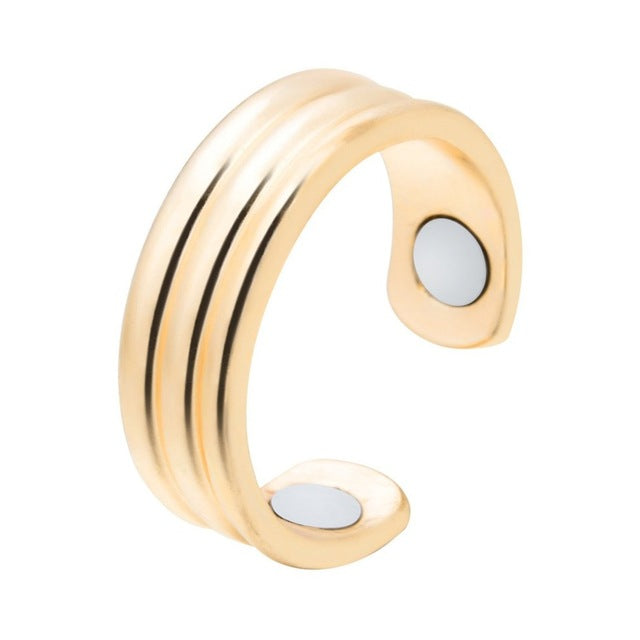Anti-Schnarch-Ring | Magnetischer Ring Akupressur Stilvoll Langlebig-Gold-Luzern Mode