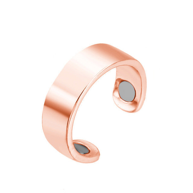 Anti-Schnarch-Ring | Magnetischer Ring Akupressur Stilvoll Langlebig-Roségold Matt-Luzern Mode
