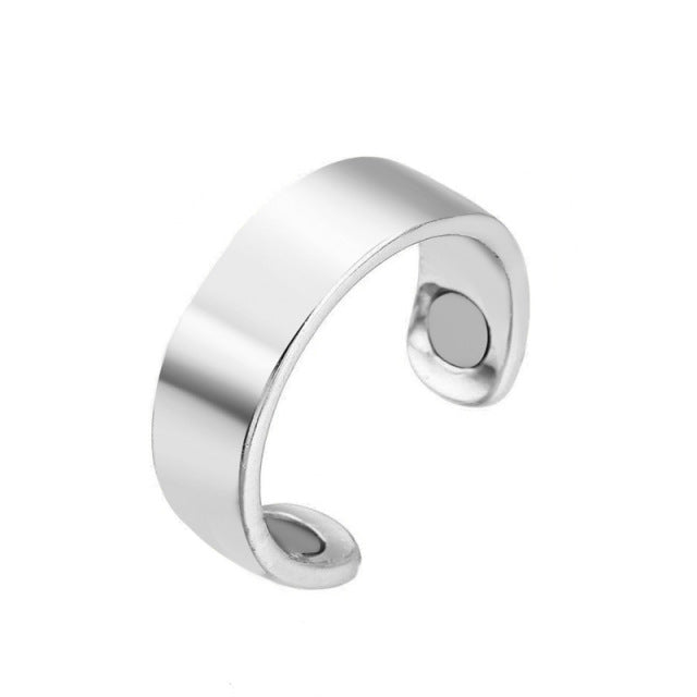 Anti-Schnarch-Ring | Magnetischer Ring Akupressur Stilvoll Langlebig-Silber Matt-Luzern Mode