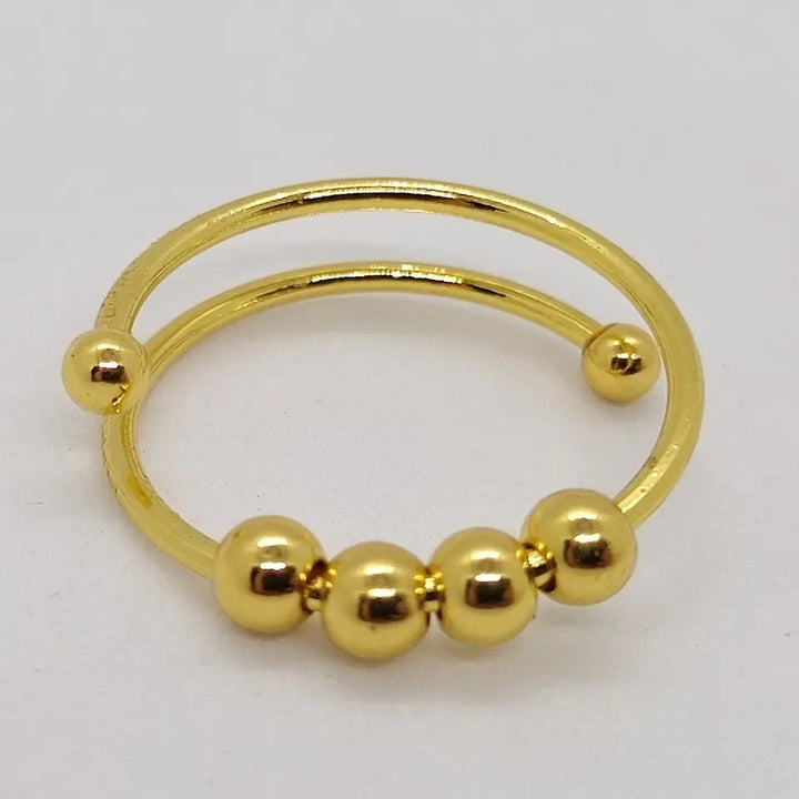 Anti-Stress-Ring | Stilvoll | Verstellbar | One-Size | Effektiv | Vielseitig-Gold-Luzern Mode