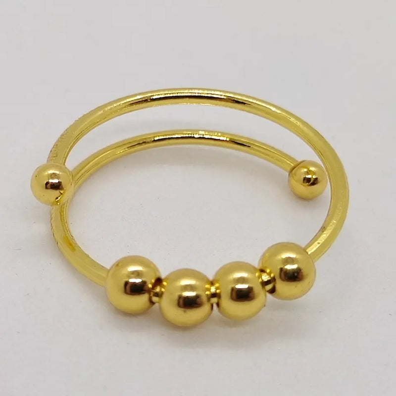 Anti-Stress-Ring | Stilvoll | Praktisch | Langlebig | Hypoallergen | Komfortabel-Gold-Luzern Mode