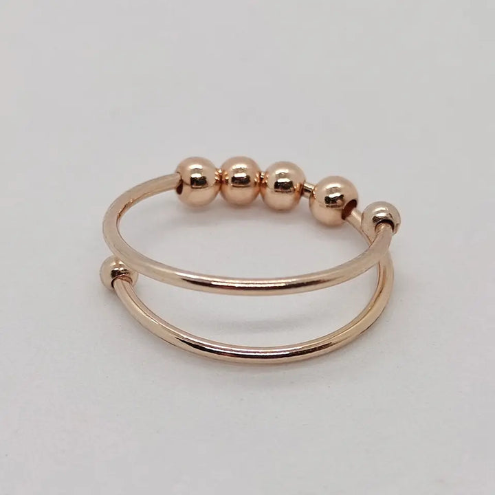 Anti-Stress-Ring | Stilvoll | Praktisch | Langlebig | Hypoallergen | Komfortabel-Roségold-Luzern Mode