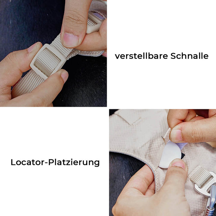 Hundegeschirr | Set Leine Anti-Zieh Wasserdicht Langlebig Atmungsaktiv Komfort-Luzern Mode