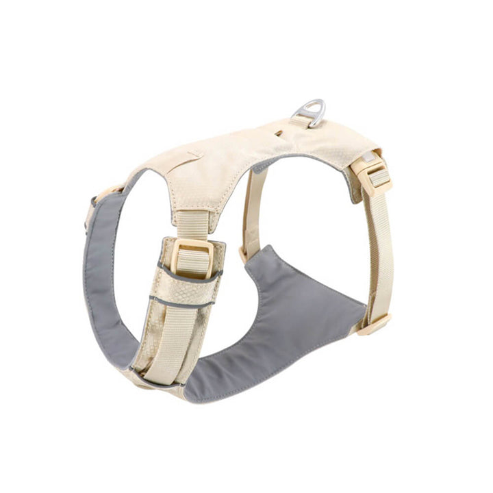Hundegeschirr | Set Leine Anti-Zieh Wasserdicht Langlebig Atmungsaktiv Komfort-Geschirr - Beige-XS-Luzern Mode
