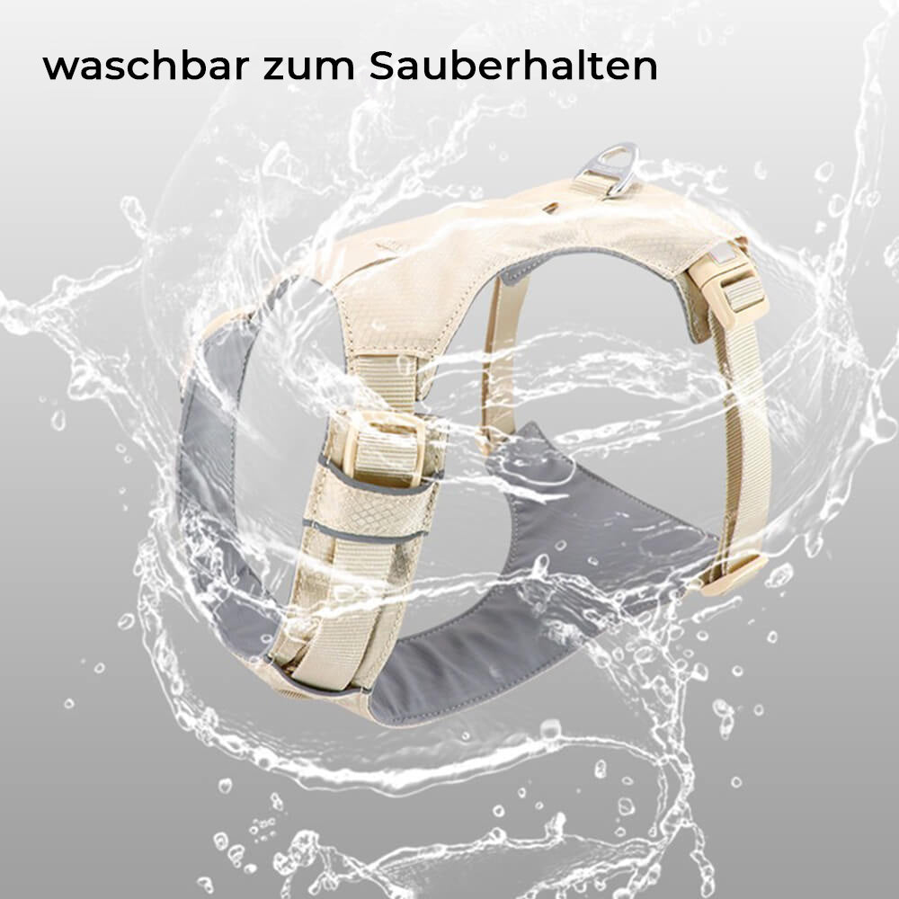 Hundegeschirr | Set Leine Anti-Zieh Wasserdicht Langlebig Atmungsaktiv Komfort-Luzern Mode