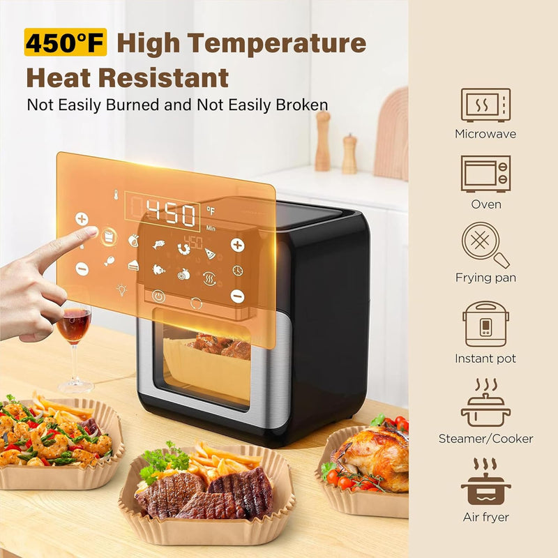 Airfryer-Liner | Antihaft | Einweg | Sauber | Langlebig | Unkompliziert-Luzern Mode