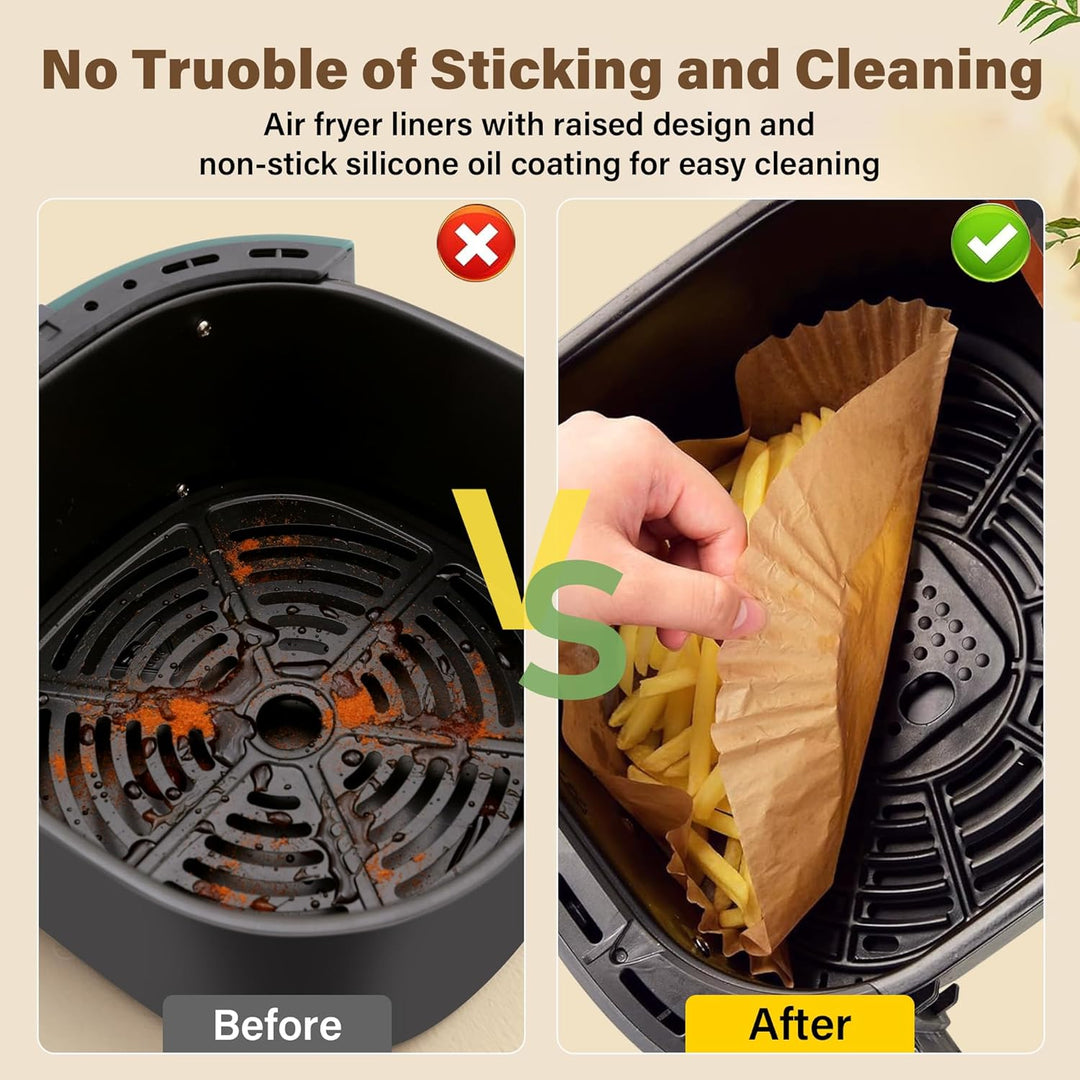 Airfryer-Liner | Antihaft | Einweg | Sauber | Langlebig | Unkompliziert-Luzern Mode