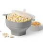 Popcorn-Maker | Silikon Antihaft Langlebig Hitzebeständig Mikrowelle-Grau-Luzern Mode