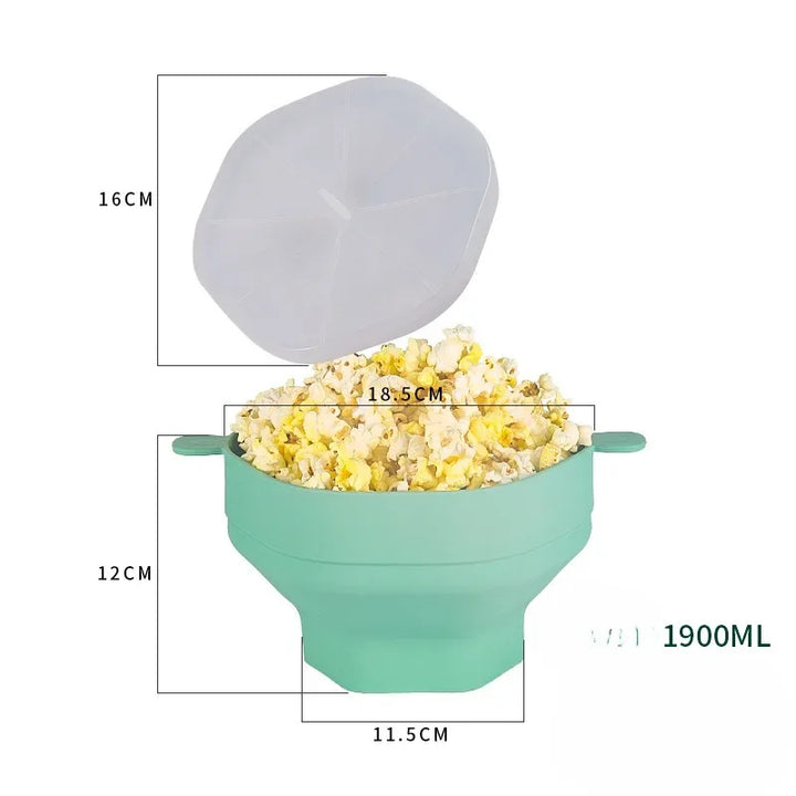 Popcorn-Maker | Silikon Antihaft Langlebig Hitzebeständig Mikrowelle-Luzern Mode