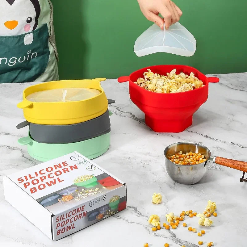Popcorn-Maker | Silikon Antihaft Langlebig Hitzebeständig Mikrowelle-Luzern Mode