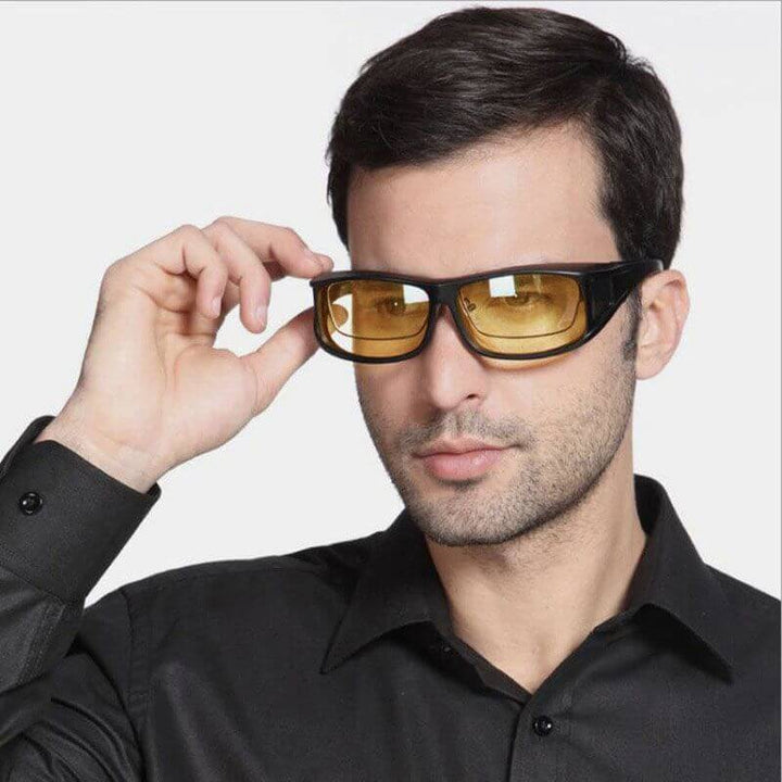 Nachtfahrbrille Überziehbrille für sicheres Autofahren-Luzern Mode