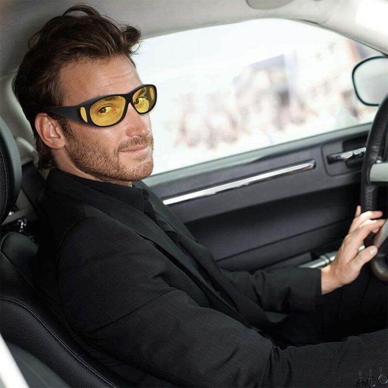 Nachtfahrbrille Überziehbrille für sicheres Autofahren-Luzern Mode