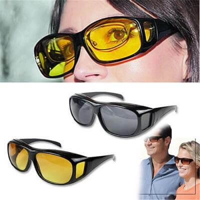 Nachtfahrbrille Überziehbrille für sicheres Autofahren-Luzern Mode