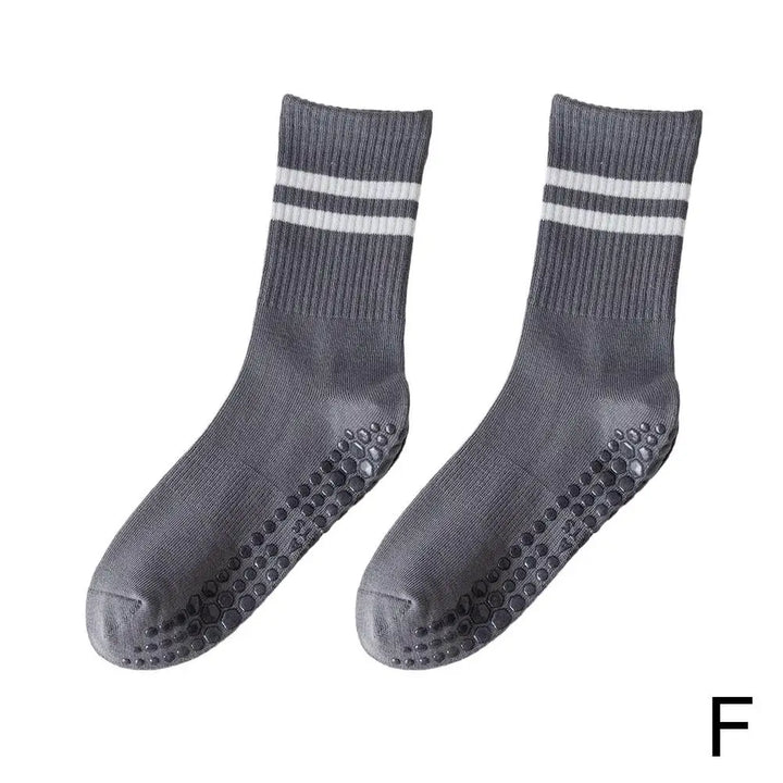 Rutschfeste Socken für Yoga und Pilates Damen Herren-Grau-Luzern Mode