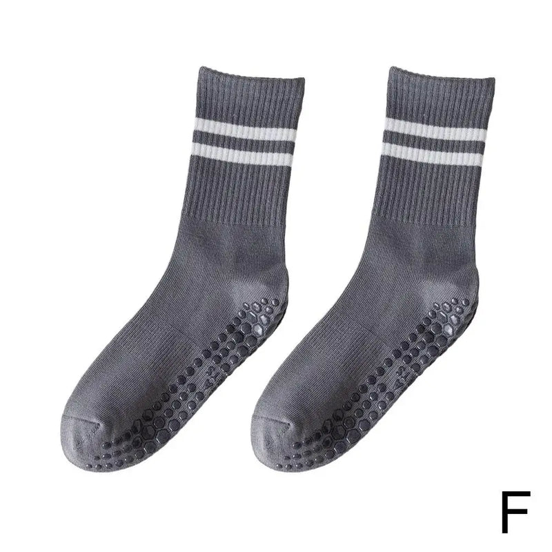 Rutschfeste Socken für Yoga und Pilates Damen Herren-Grau-Luzern Mode