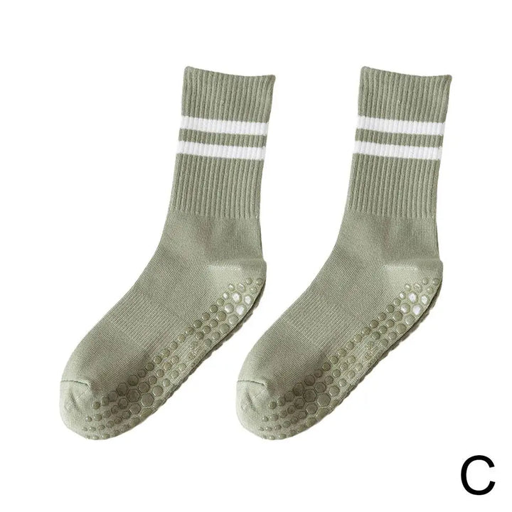 Rutschfeste Socken für Yoga und Pilates Damen Herren-Grün-Luzern Mode