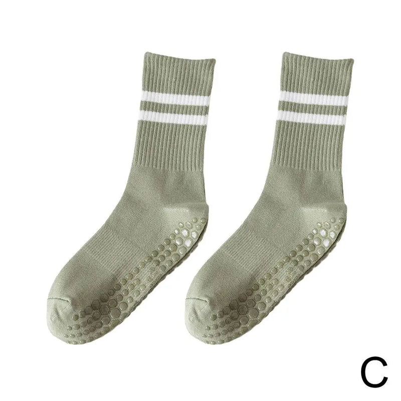 Rutschfeste Socken für Yoga und Pilates Damen Herren-Grün-Luzern Mode