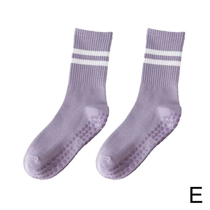 Rutschfeste Socken für Yoga und Pilates Damen Herren-Lila-Luzern Mode