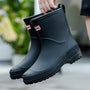 Damen Gummistiefel wasserdicht rutschfest bequem kaufen-Schwarz-36-Luzern Mode