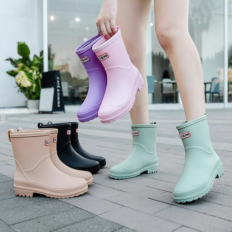 Damen Gummistiefel wasserdicht rutschfest bequem kaufen-Luzern Mode