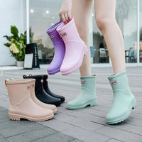 Damen Gummistiefel wasserdicht rutschfest bequem kaufen-Luzern Mode