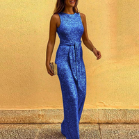 Ärmellos | figurbetonter Schnitt | weiches Material | perfekt für Feste und Partynächte-Blau-S-Luzern Mode