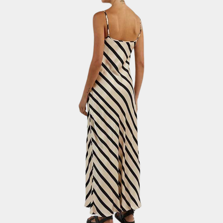 Ärmelloses Gestreiftes Sommerkleid – Marise