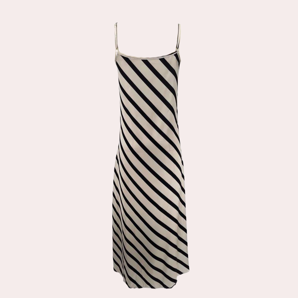 Ärmelloses Gestreiftes Sommerkleid – Marise