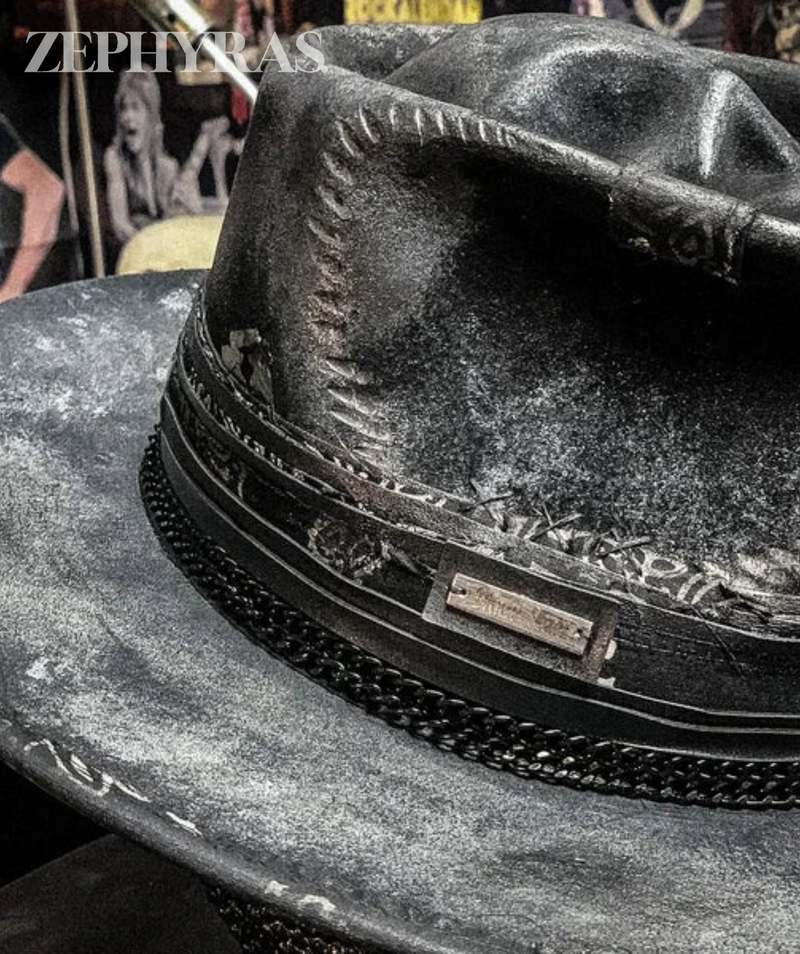 Herren Fedora Hut mit Bandana und Kordel-Detail-Luzern Mode