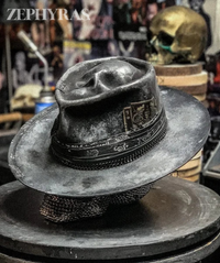 Herren Fedora Hut mit Bandana und Kordel-Detail-Luzern Mode