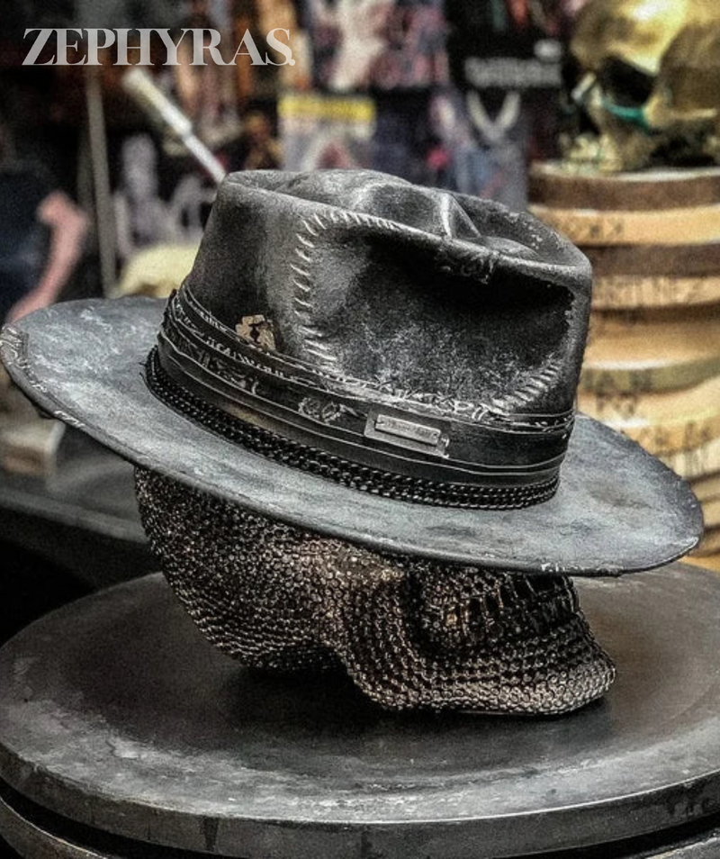 Herren Fedora Hut mit Bandana und Kordel-Detail-Luzern Mode