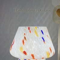 Glas-Tischlampe | Pilzform Stilvoll Vielseitig Langlebig LED-Luzern Mode