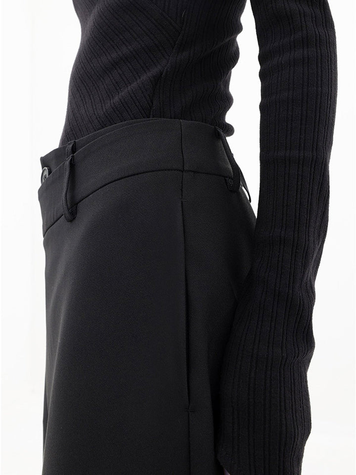 Asymmetrische Baggy Hose Damen - Modische Weite Passform-Luzern Mode