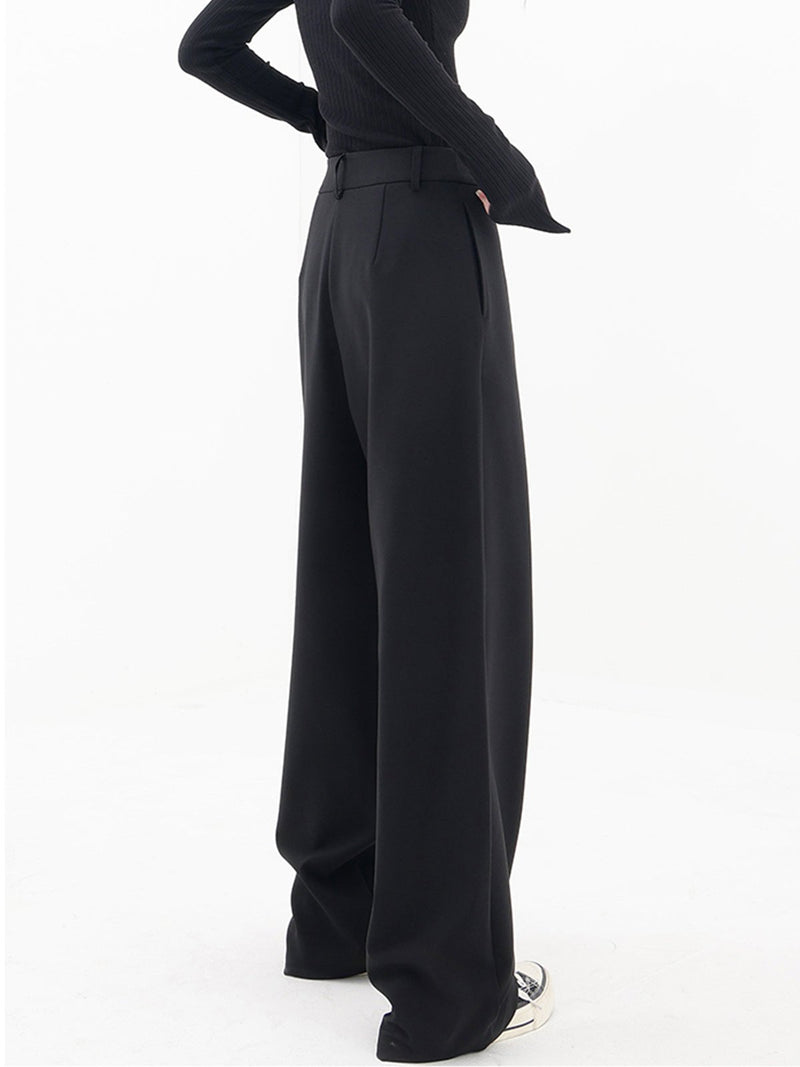 Asymmetrische Baggy Hose Damen - Modische Weite Passform-Luzern Mode