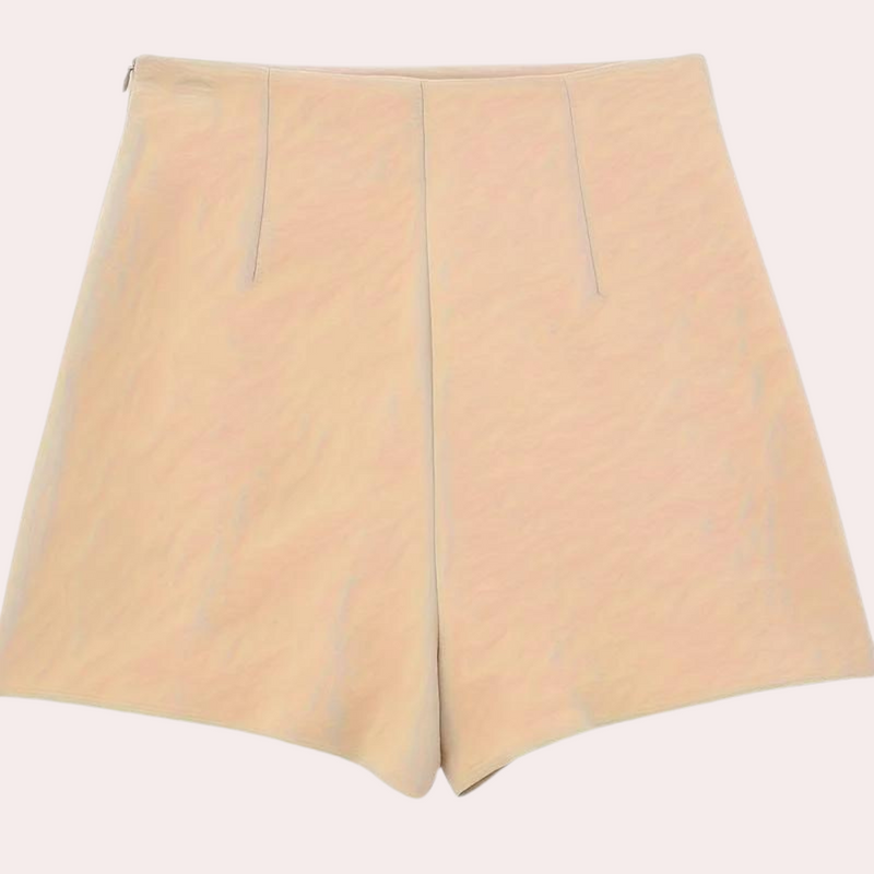 Sommer Shorts Damen | Asymmetrisch | Leicht | Bequem | Modern | Freizeit Look-Luzern Mode