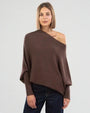 Oversized Damen Kaschmirpullover für Herbst/Winter-Braun-Luzern Mode