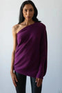 Oversized Damen Kaschmirpullover für Herbst/Winter-Lila-Luzern Mode