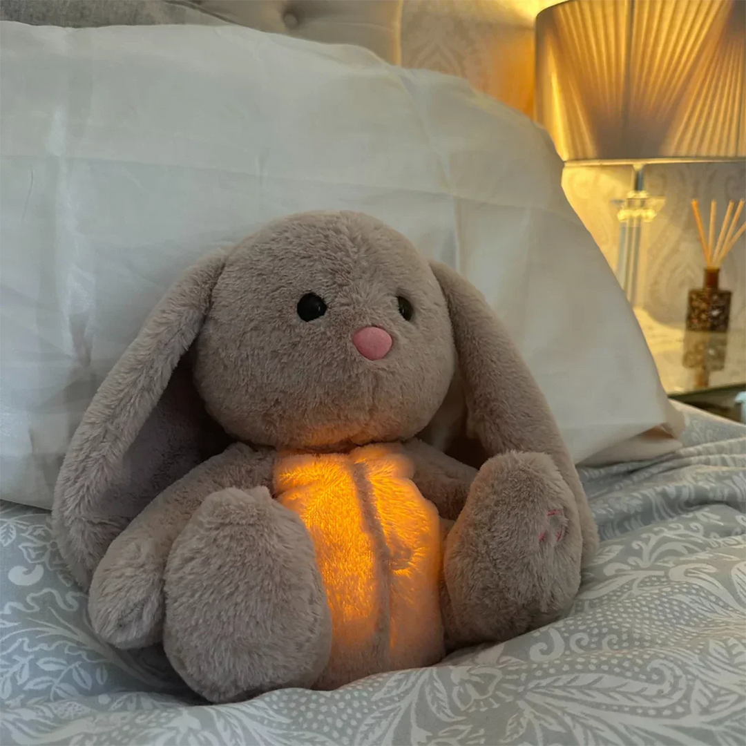 Atmendes Kuscheltier | Beruhigend Weich Komfortabel Süß Hase-Luzern Mode