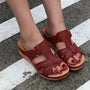 Orthopädische Damen-Sandalen | Verstellbar | Leicht & Fußfreundlich im Sommer-Rot-35-Luzern Mode