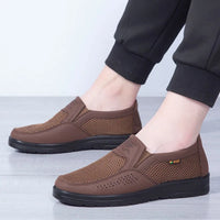 Herren Sommerschuhe | Atmungsaktives Mesh | Ultraleicht & flexibel | Rutschfeste Sohle-Braun-38-Luzern Mode