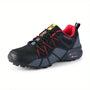 Wanderschuhe Herren atmungsaktiv | Komfort & Halt | Outdoor-Sohle mit Grip-Rot-39-Luzern Mode