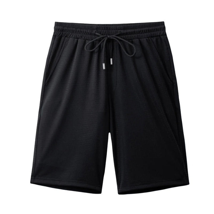 Atmungsaktiv | schnelltrocknend | elastischer Bund | Freizeit | Fitness | leichtes Material-Schwarz-L-Luzern Mode